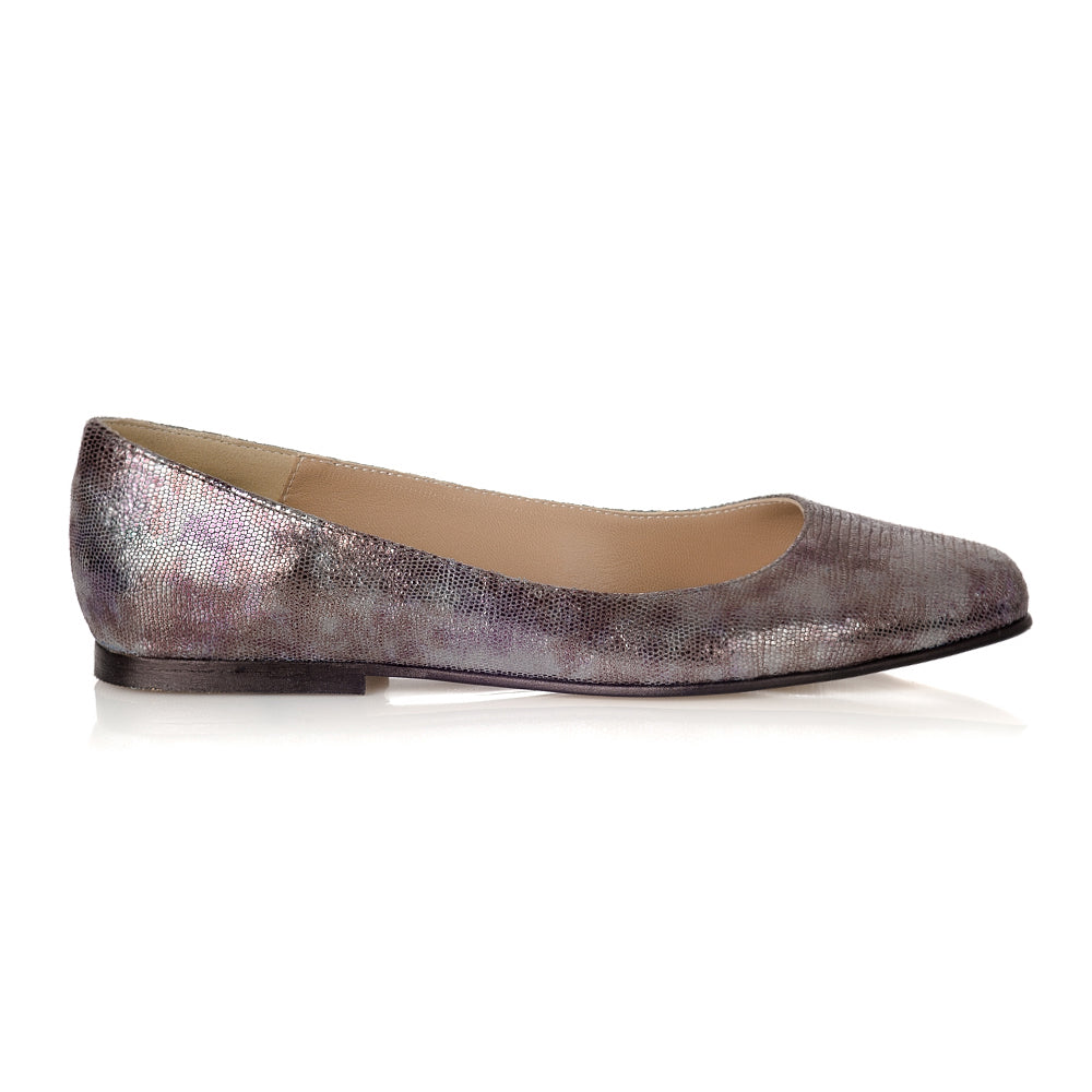 Balerini Piele Metalizata Laris  - orice culoare