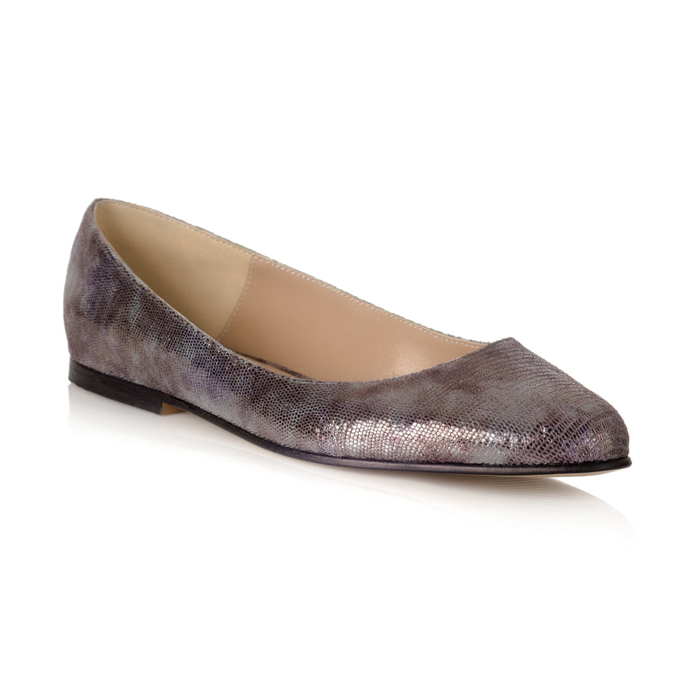 Balerini Piele Metalizata Laris  - orice culoare