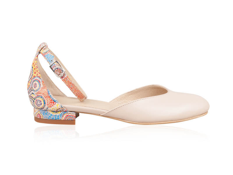 Balerini piele crem-color Arya N21 - orice cloare