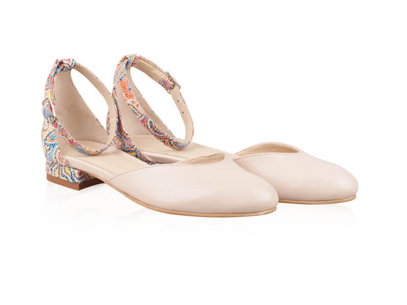 Balerini piele crem-color Arya N21 - orice cloare