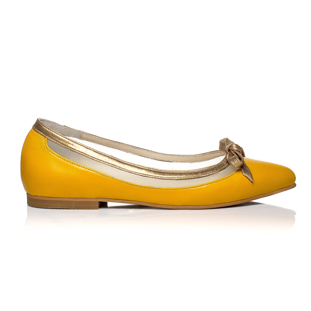Balerini piele galben C2 - orice culoare