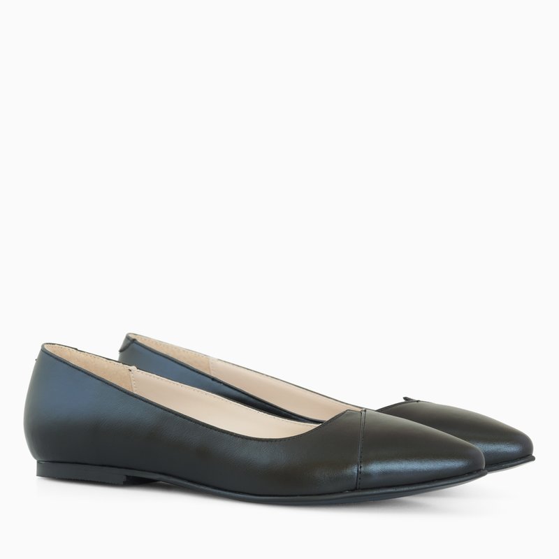 Balerini Piele Nude/Negru  D15 - orice culoare