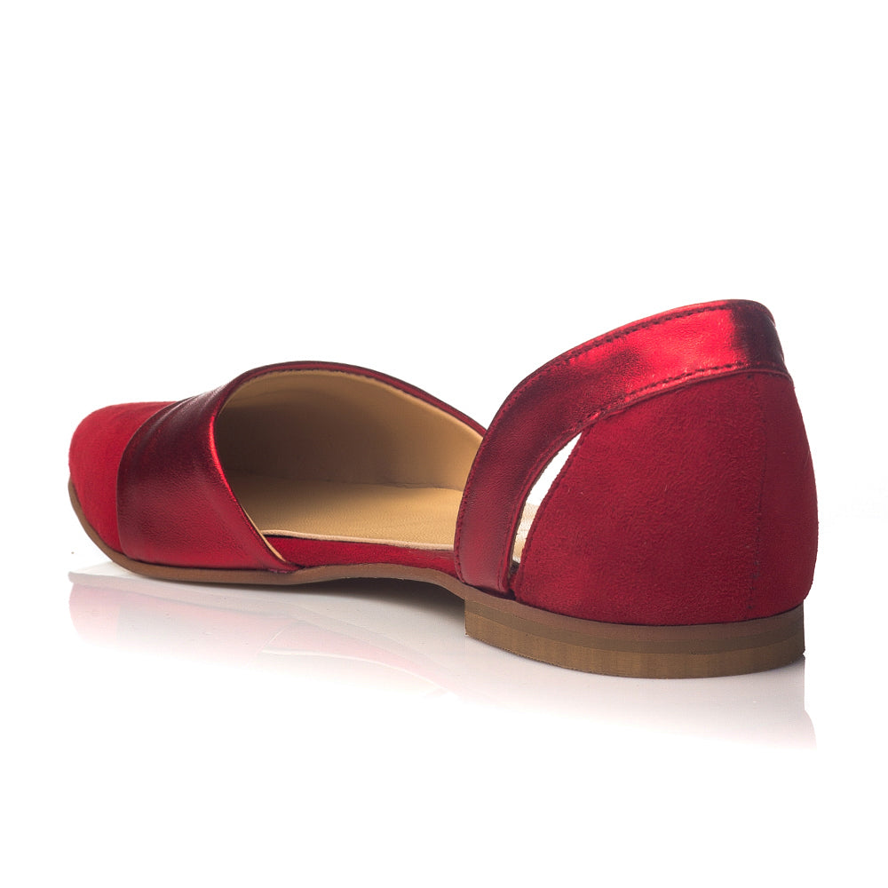 Balerini Piele Rosu Glamour C5 - orice culoare
