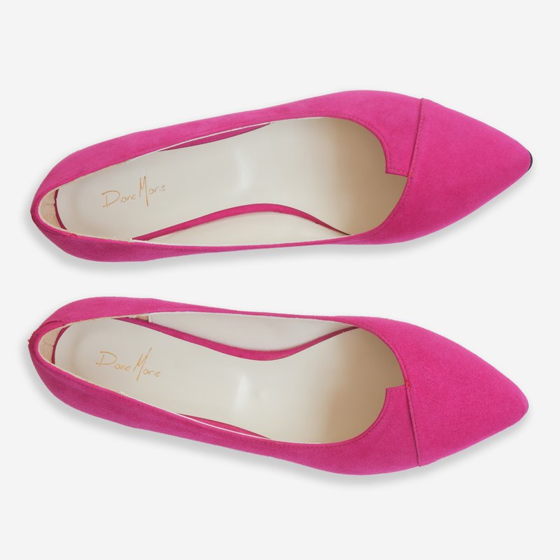 Balerini Piele Fucsia/Albastru Electric D15 - orice culoare