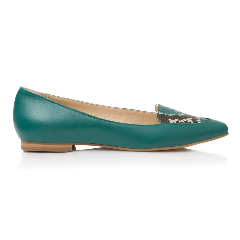 Balerini Piele Turcoaz Estela - orice culoare