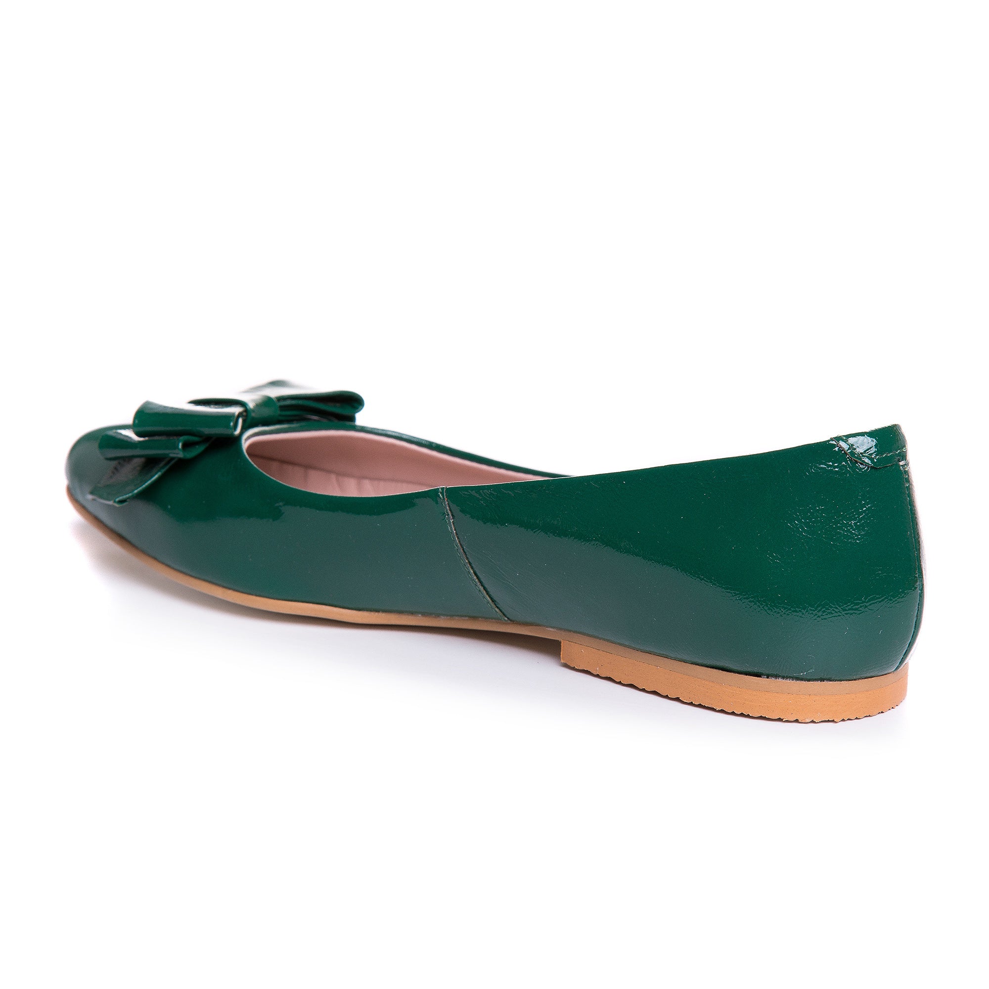 Balerini Piele Lacuita Verde Ilinca C7- orice culoare