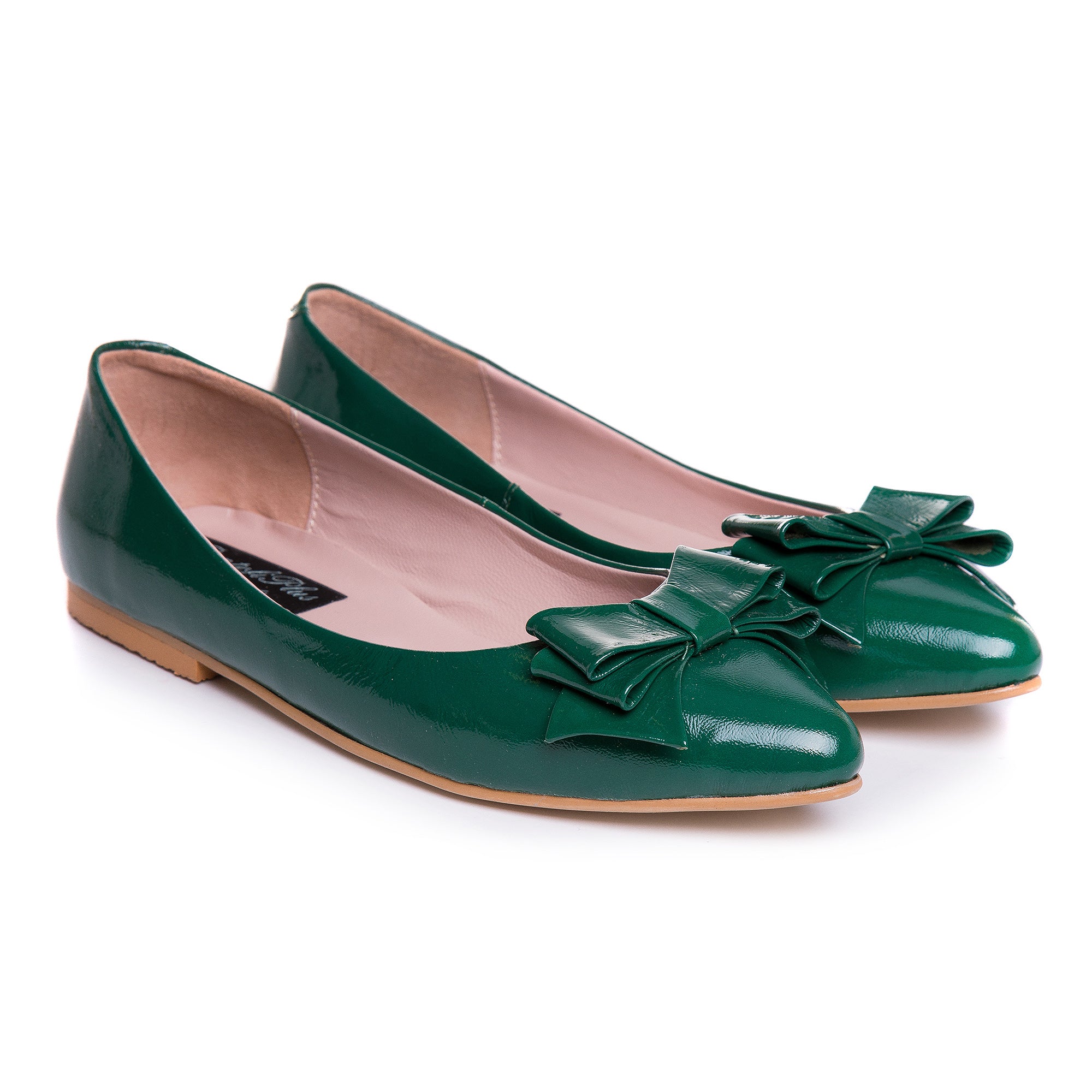 Balerini Piele Lacuita Verde Ilinca C7- orice culoare