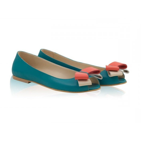Balerini Pretty decupati piele naturala disponibili pe orice culoare