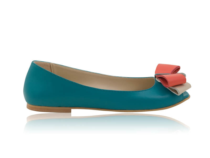 Balerini Pretty decupati piele naturala disponibili pe orice culoare
