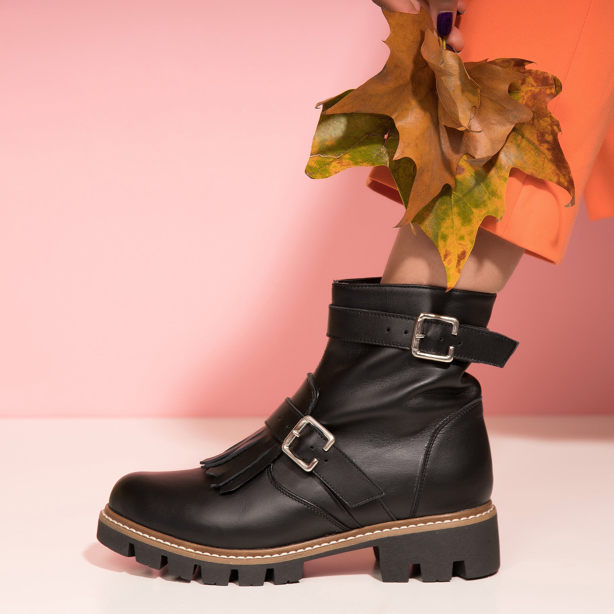 Bocanci Dama Piele Franjuri Oliver A6  - Orice Culoare