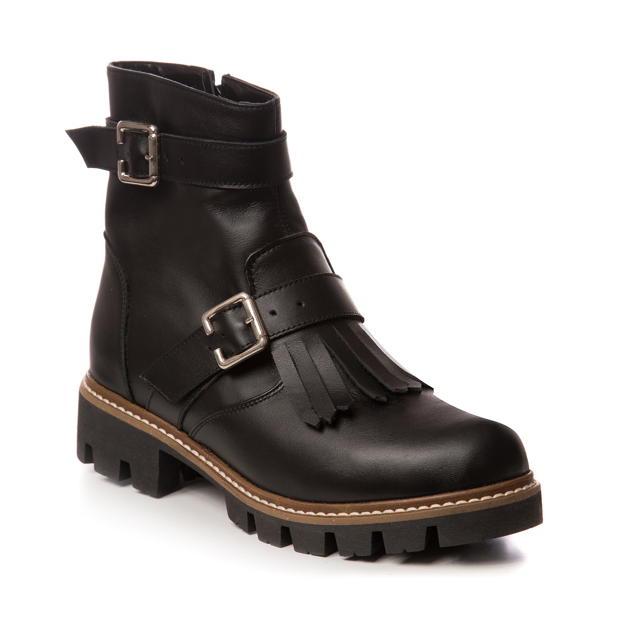 Bocanci Dama Piele Franjuri Oliver A6  - Orice Culoare