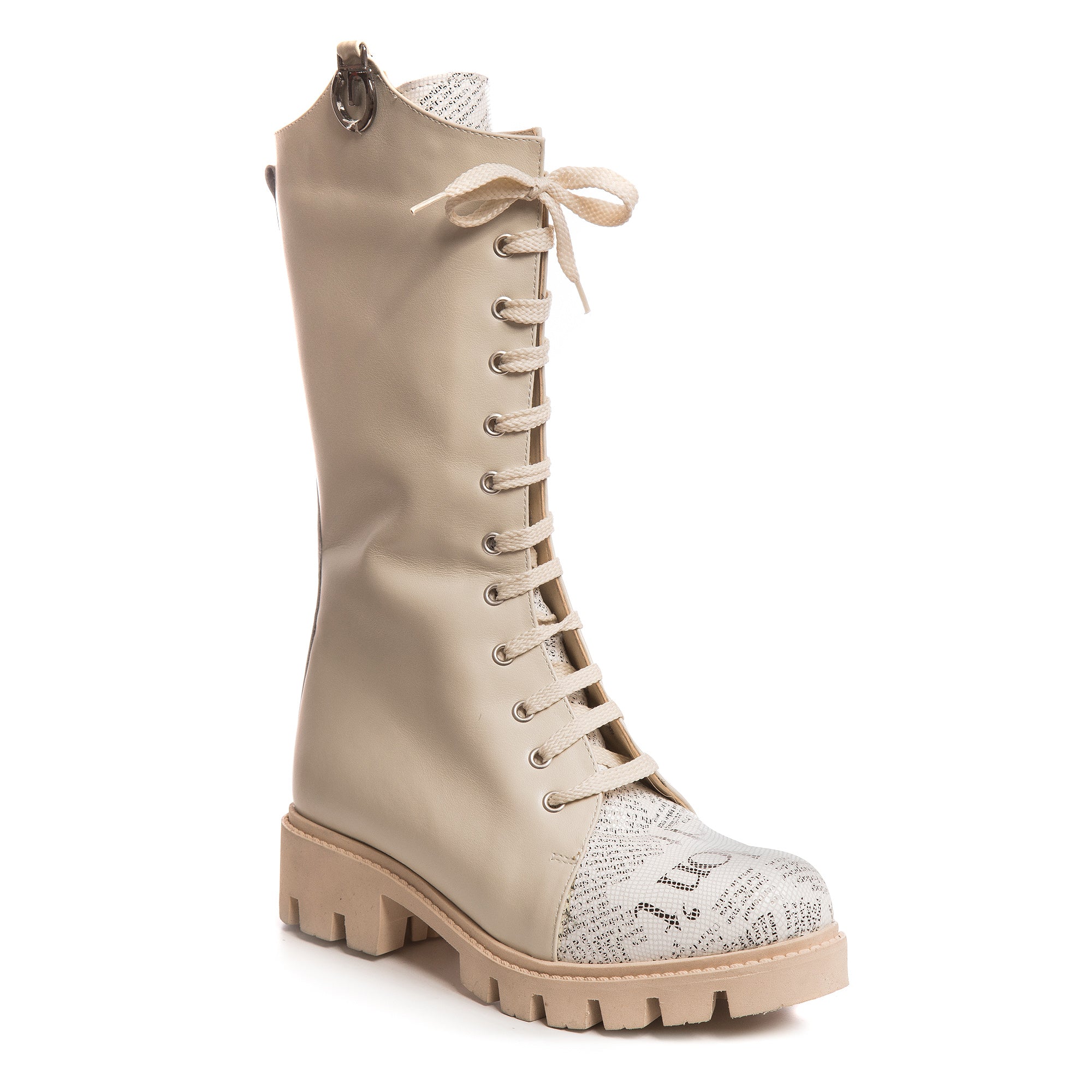 Bocanci Inalti Piele Nude Hanna V44 - orice culoare