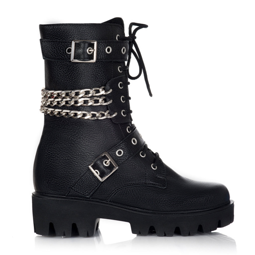 Bocanci Dama Piele Naturala Lant E40- orice culoare