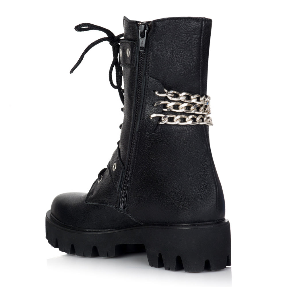 Bocanci Dama Piele Naturala Lant E40- orice culoare