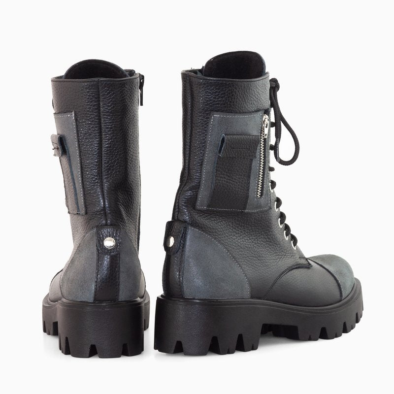 Bocanci Dama Piele Naturala Duo D12 - Orice Culoare