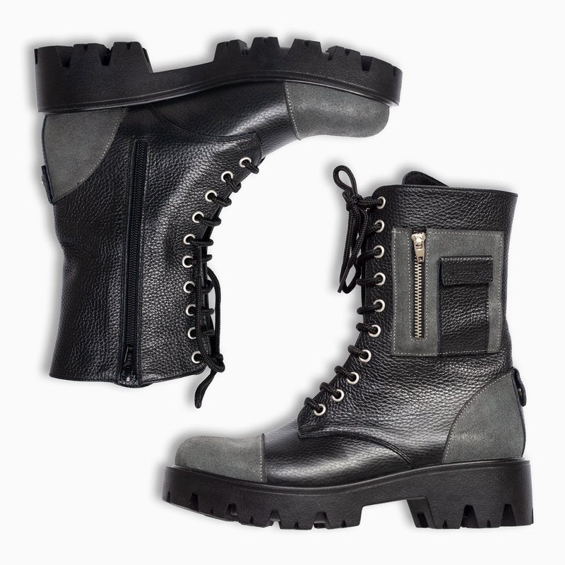 Bocanci Dama Piele Naturala Duo D12 - Orice Culoare