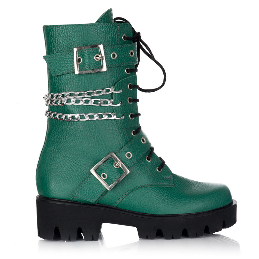 Bocanci Dama Piele Naturala Lant E40- orice culoare