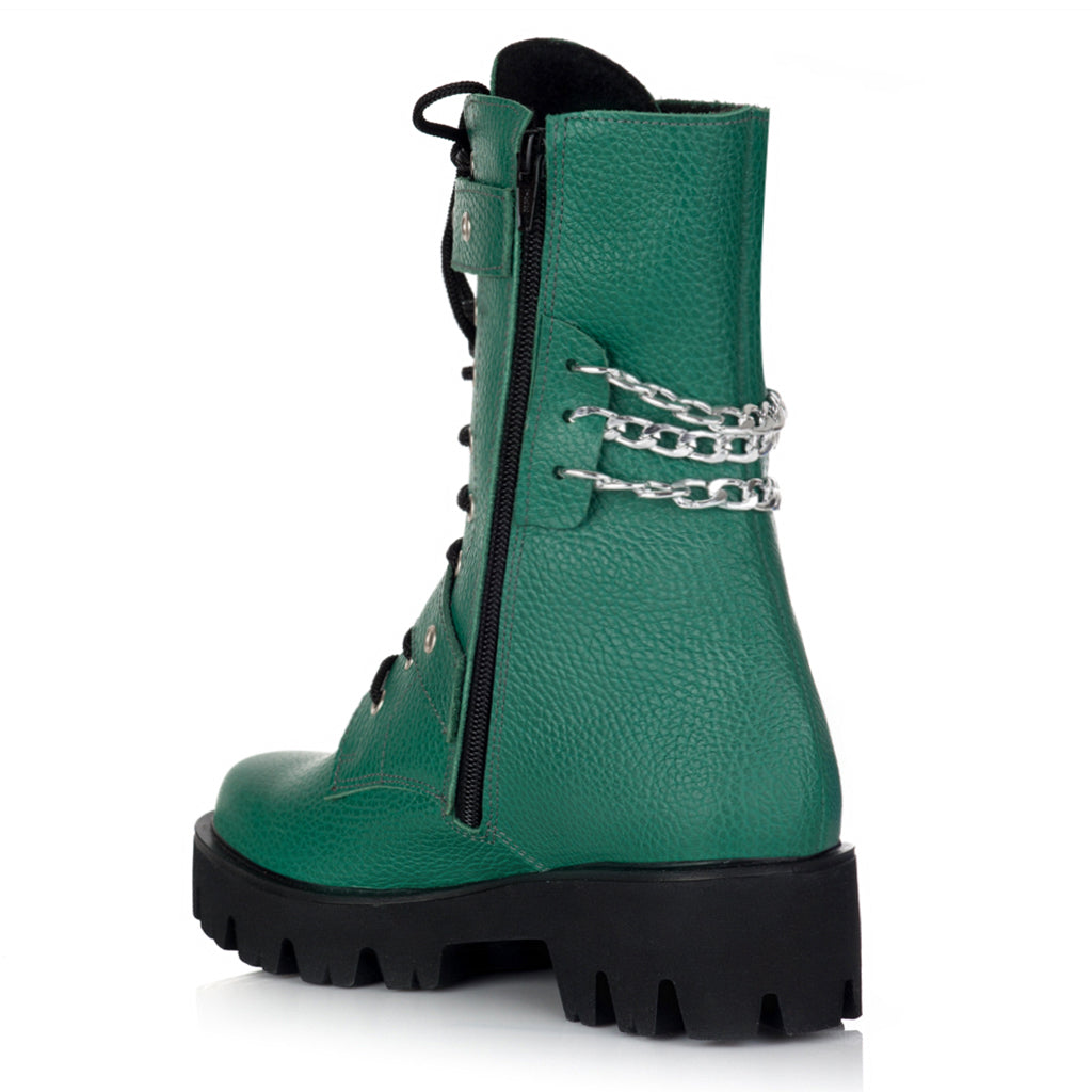 Bocanci Dama Piele Naturala Lant E40- orice culoare