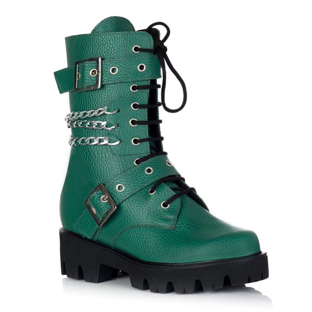 Bocanci Dama Piele Naturala Lant E40- orice culoare