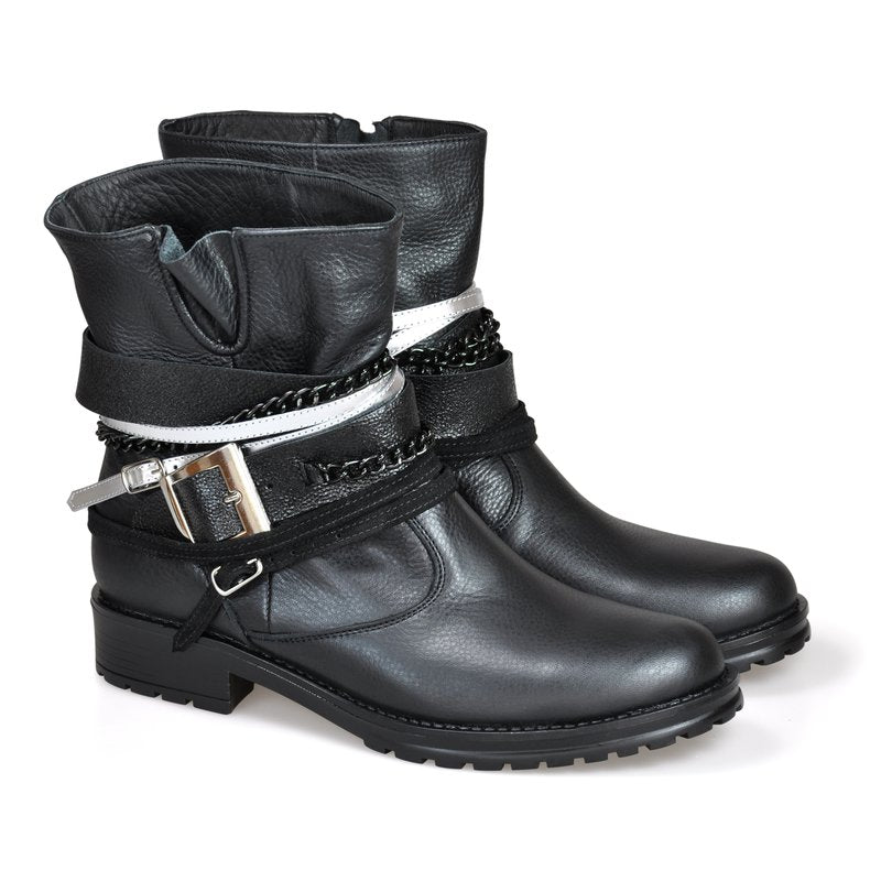 Ghete Dama piele Punk-Rock D4 - orice culoare