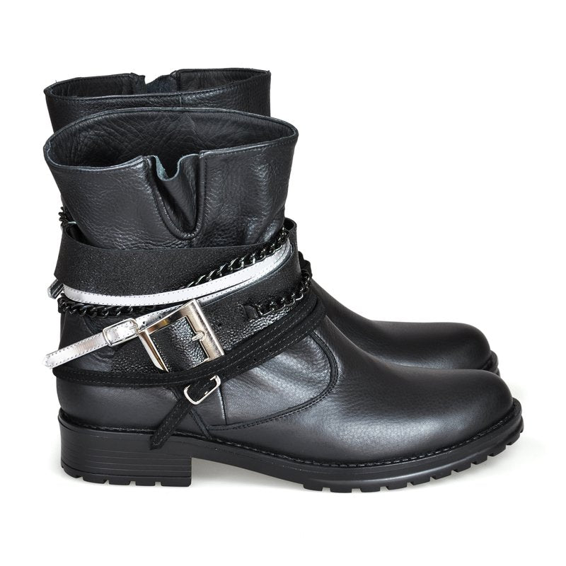 Ghete Dama piele Punk-Rock D4 - orice culoare