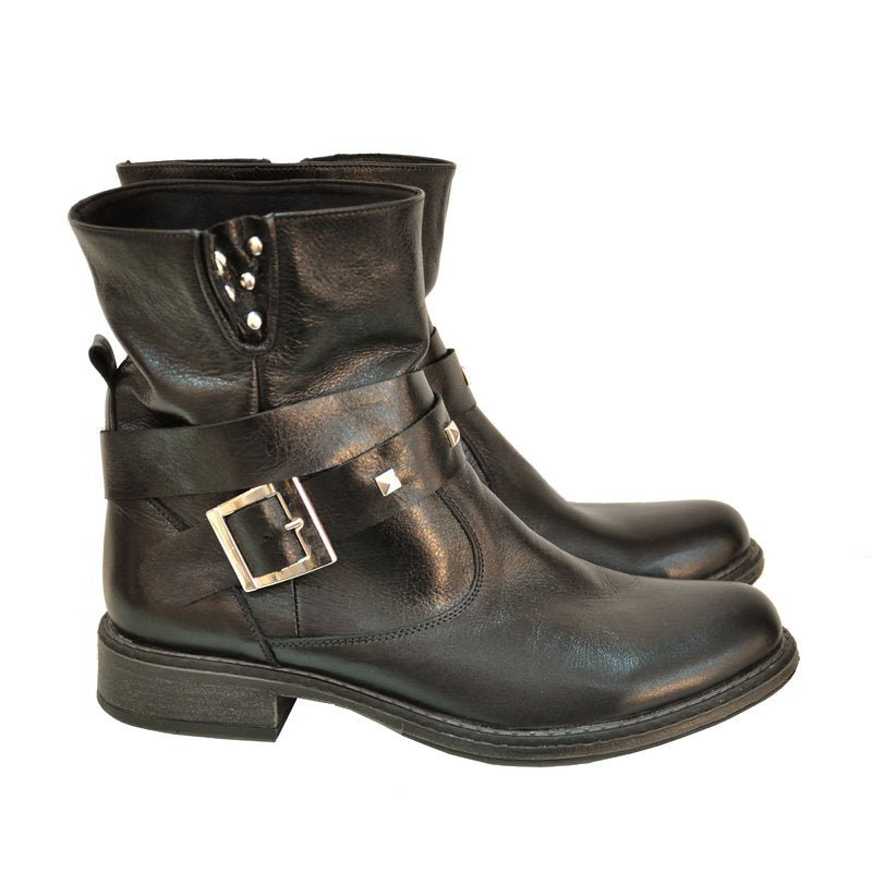 Ghete Dama piele Bareta Tinte D4 Negru - orice culoare