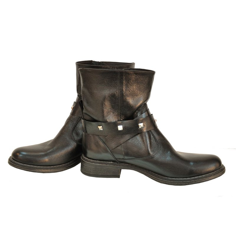 Ghete Dama piele Bareta Tinte D4 Negru - orice culoare