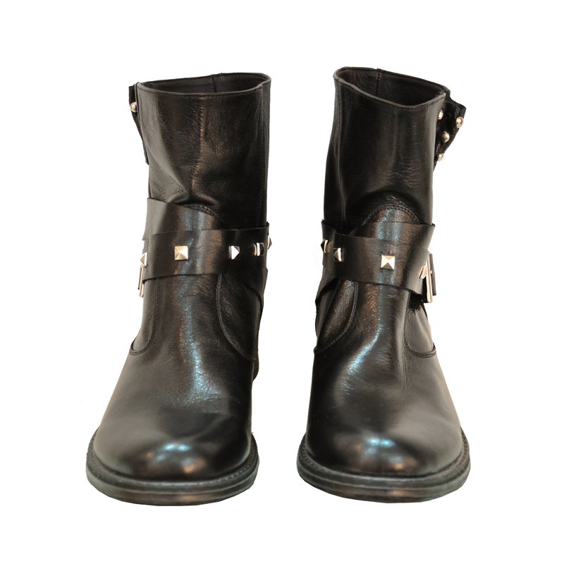Ghete Dama piele Bareta Tinte D4 Negru - orice culoare