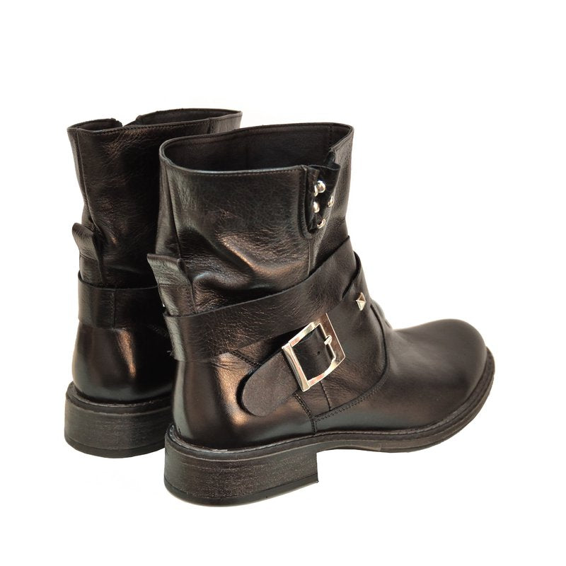 Ghete Dama piele Bareta Tinte D4 Negru - orice culoare