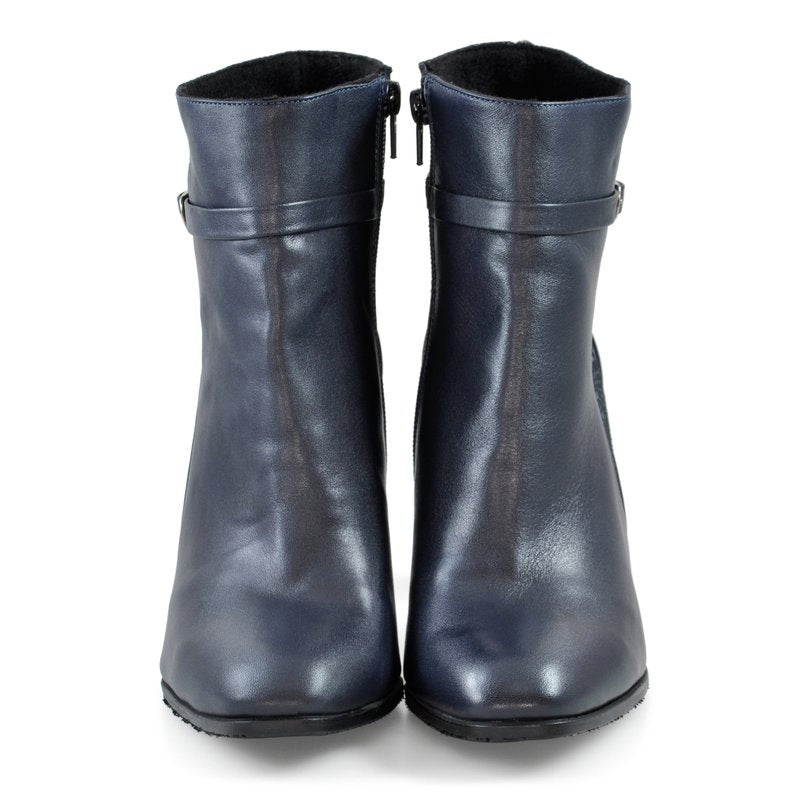 Botine piele bleumarin Sophia D8 - orice culoare