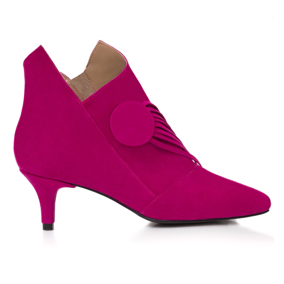 Botine Chic Comod Piele Ciclam L7 - Orice Culoare