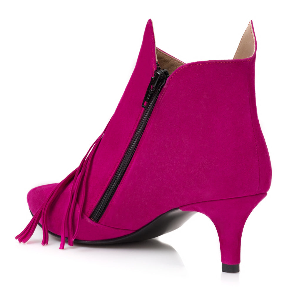 Botine Chic Comod Piele Ciclam L7 - Orice Culoare
