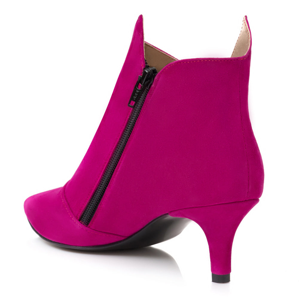 Botine Chic Comod Piele Ciclam L7 - Orice Culoare