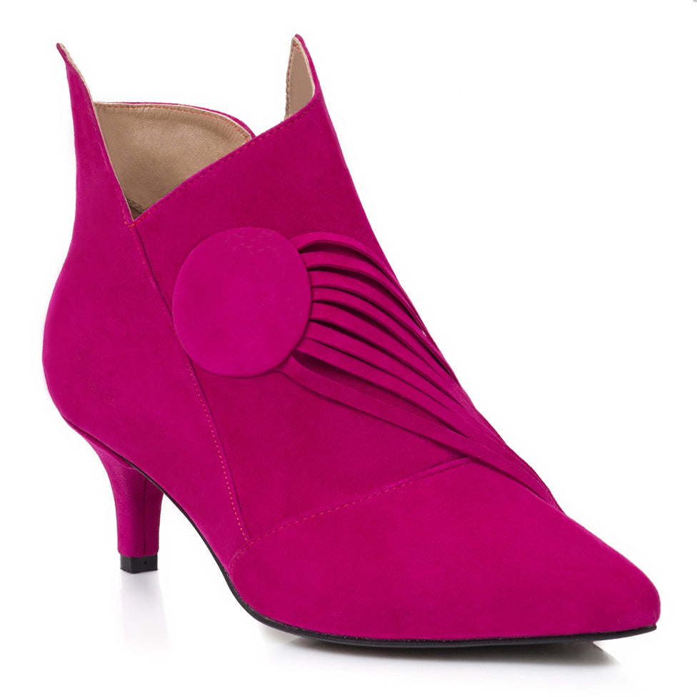 Botine Chic Comod Piele Ciclam L7 - Orice Culoare