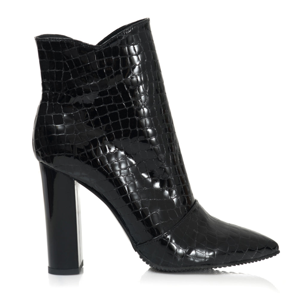 Botine Piele Intoarsa Negru Simplicity S10 - orice culoare