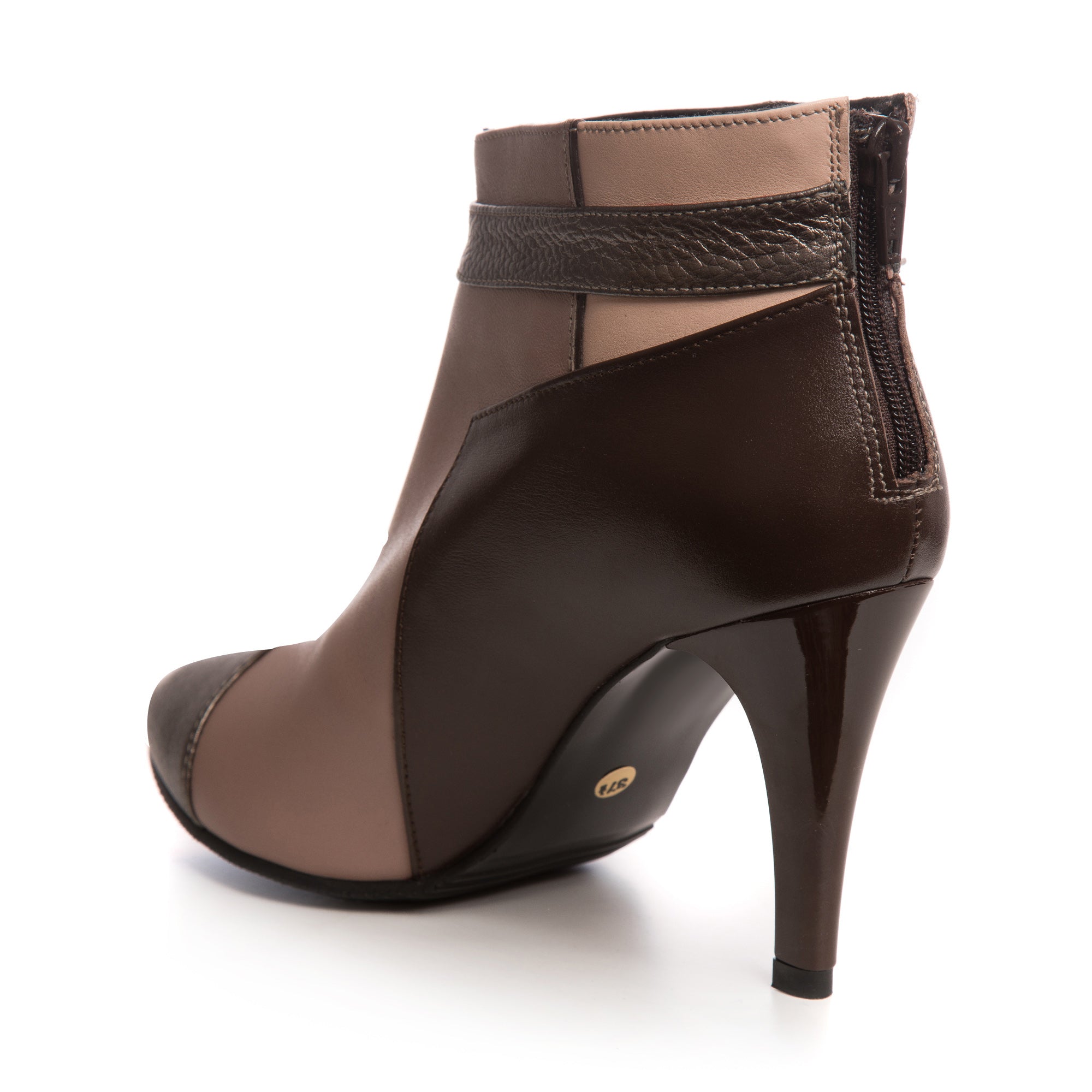 Botine Piele Capucino/Maro Elements D2 - Orice Culoare