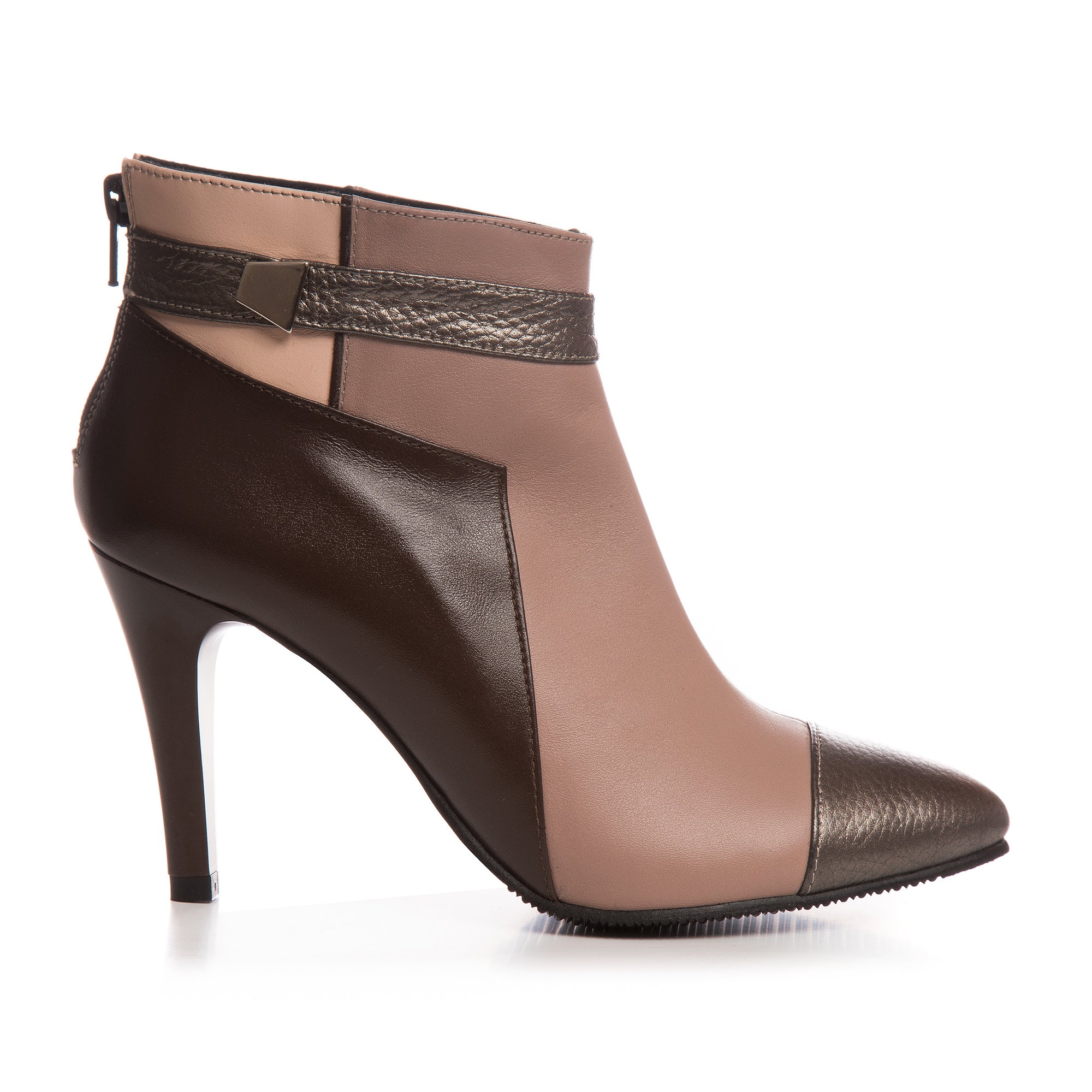 Botine Piele Capucino/Maro Elements D2 - Orice Culoare