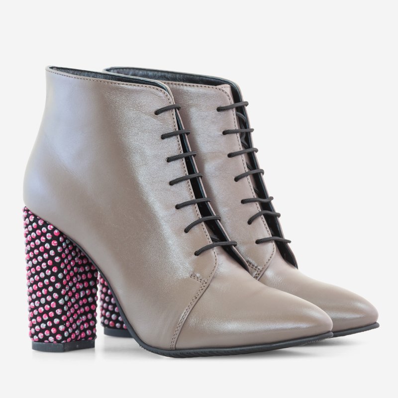 Botine Dama Piele Gri Sofia D11 - orice culoare