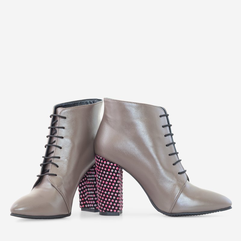 Botine Dama Piele Gri Sofia D11 - orice culoare