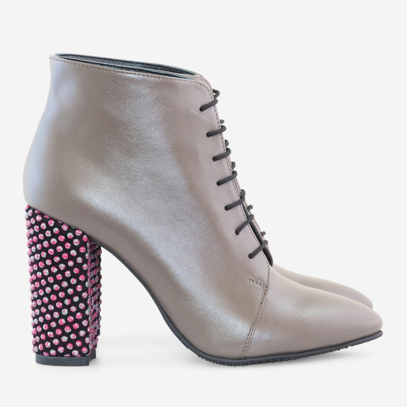 Botine Dama Piele Gri Sofia D11 - orice culoare