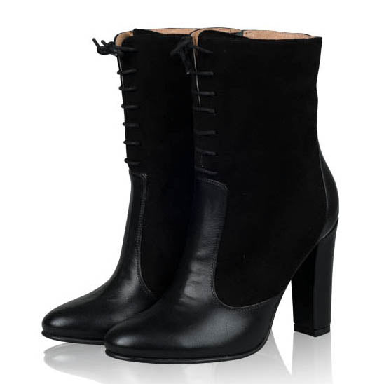 Botine Piele Negru Clarice N5- orice culoare