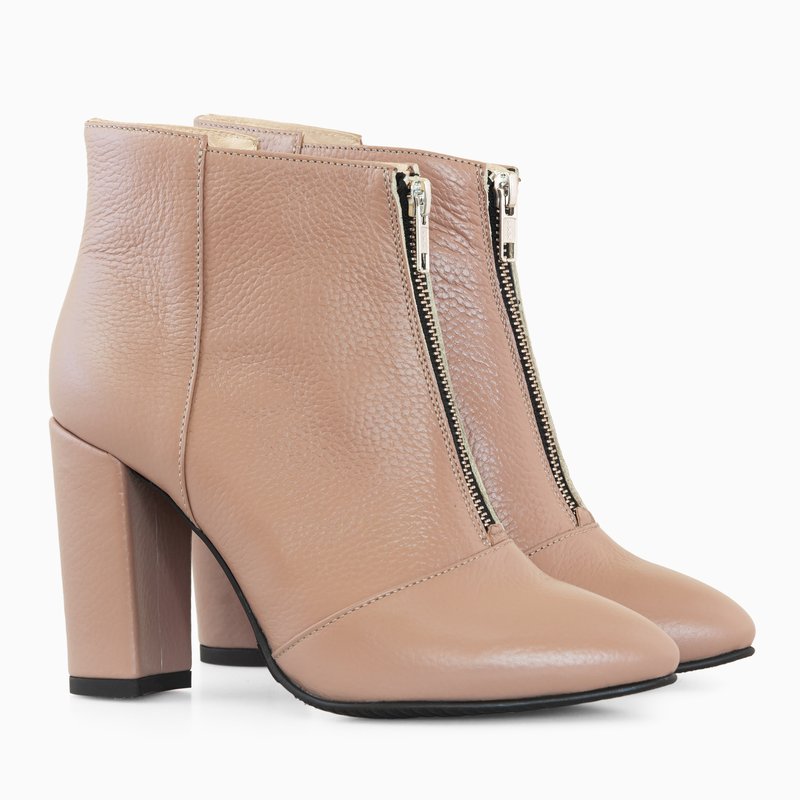 Botine Piele Nude  Mari Lu D25 - Orice Culoare
