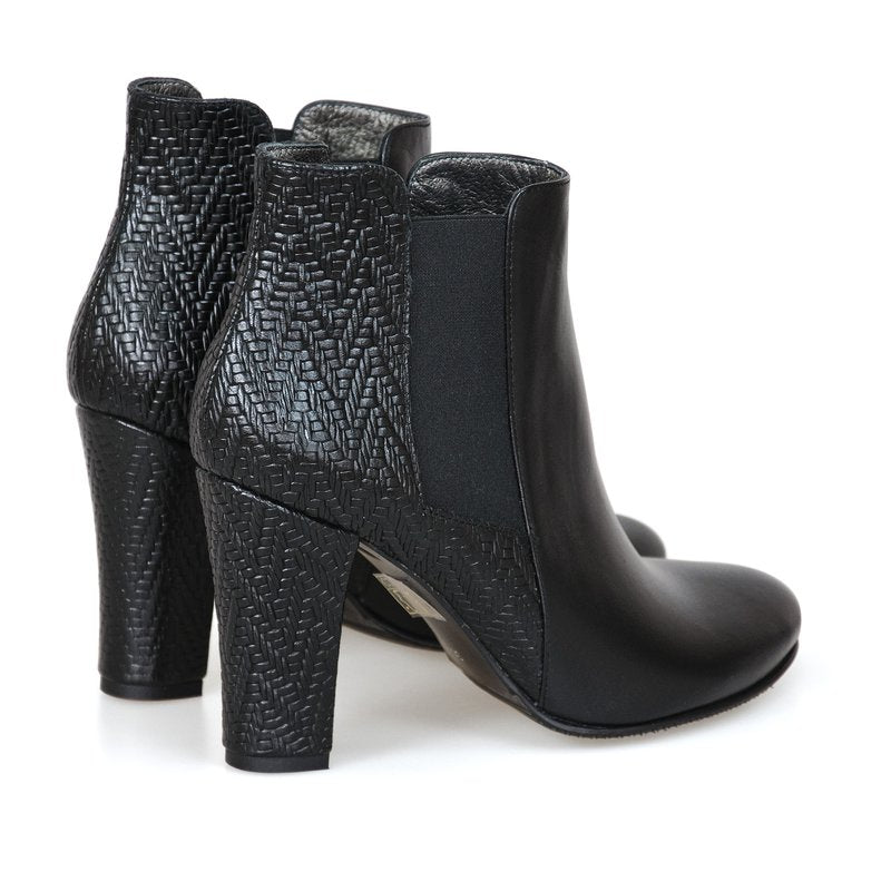 Botine piele naturala Muset D1 Negru - orice culoare