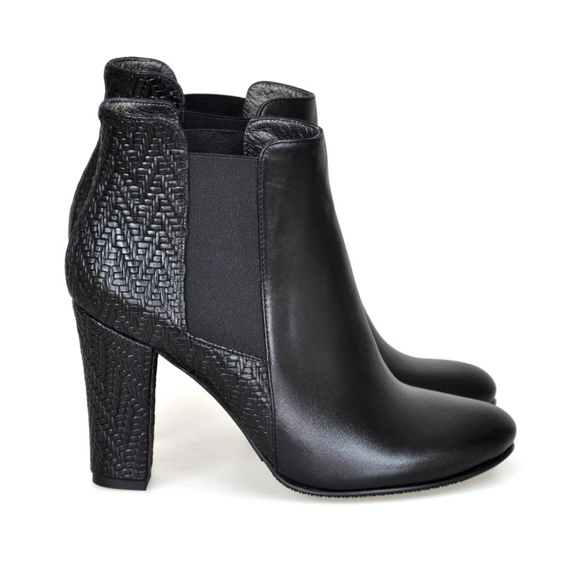 Botine piele naturala Muset D1 Negru - orice culoare