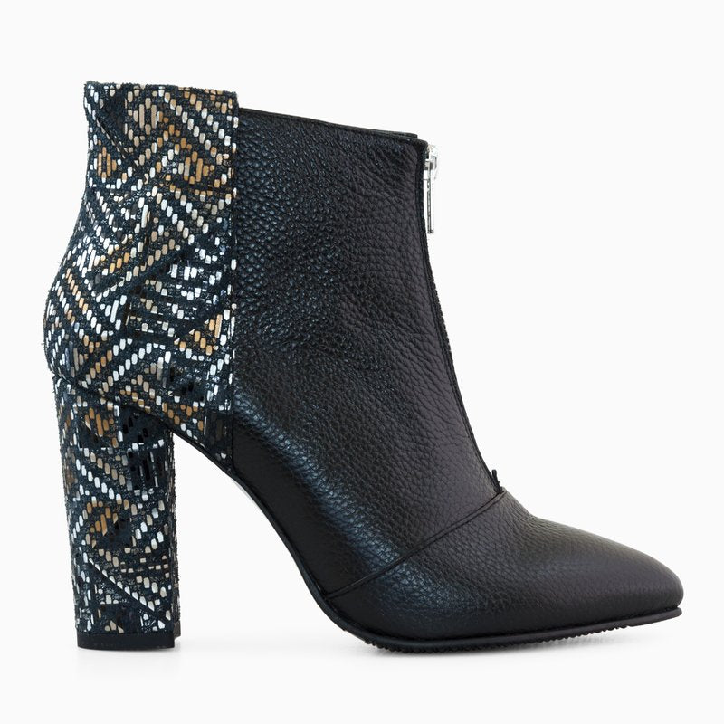 Botine Piele Negru Mari Lu D25 - Orice Culoare
