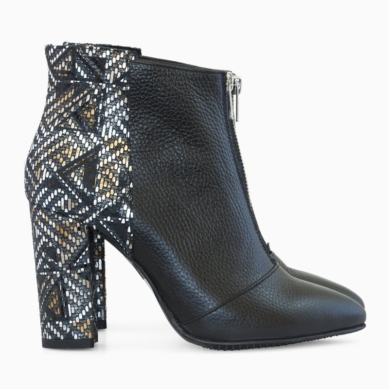 Botine Piele Negru Mari Lu D25 - Orice Culoare