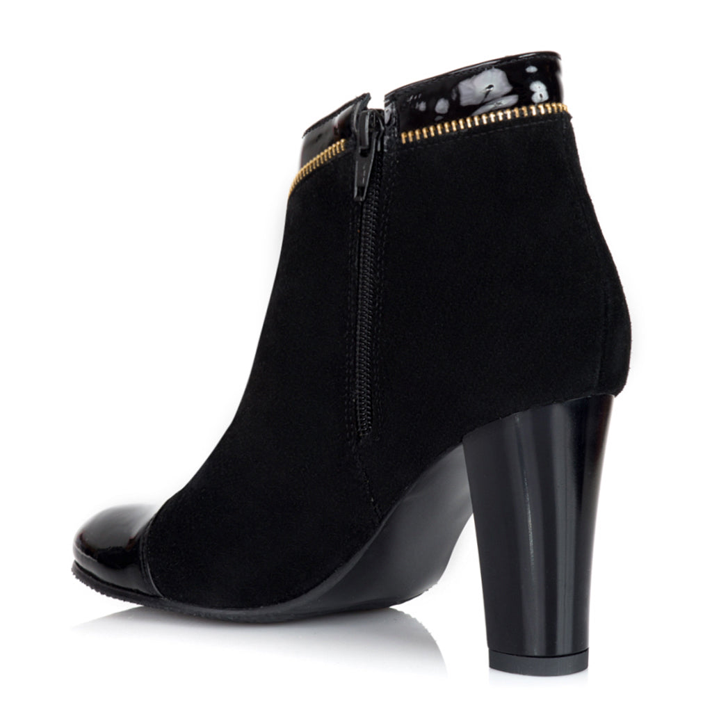 Botine Piele Elegante cu Fermuar V40 - orice culoare