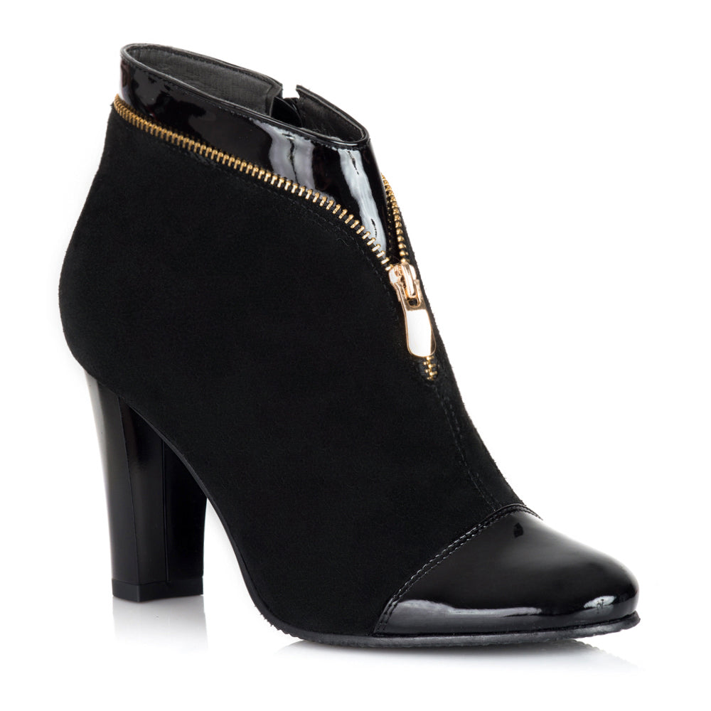 Botine Piele Elegante cu Fermuar V40 - orice culoare