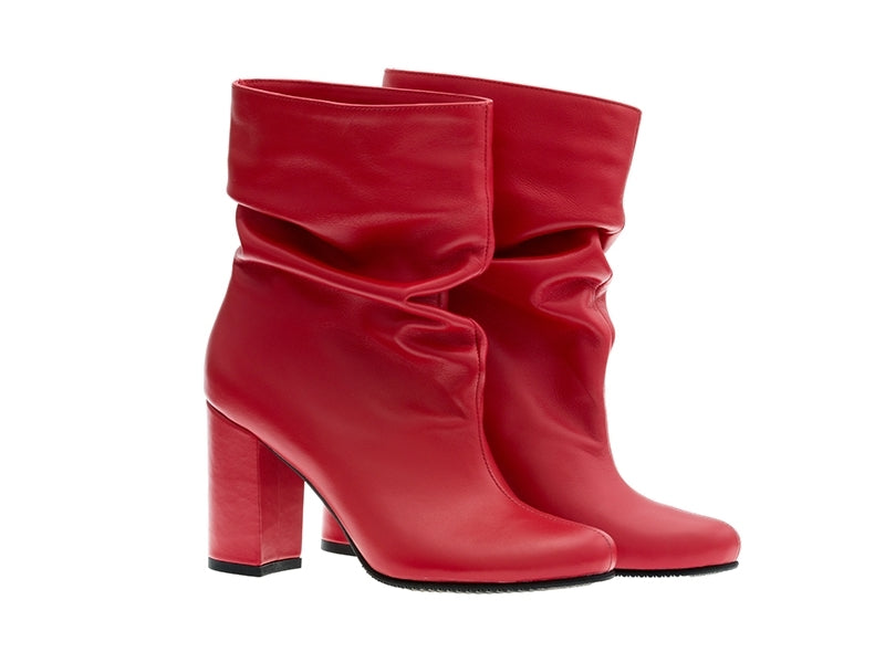 Botine Dama Piele Naturala Fronsate Casual N59