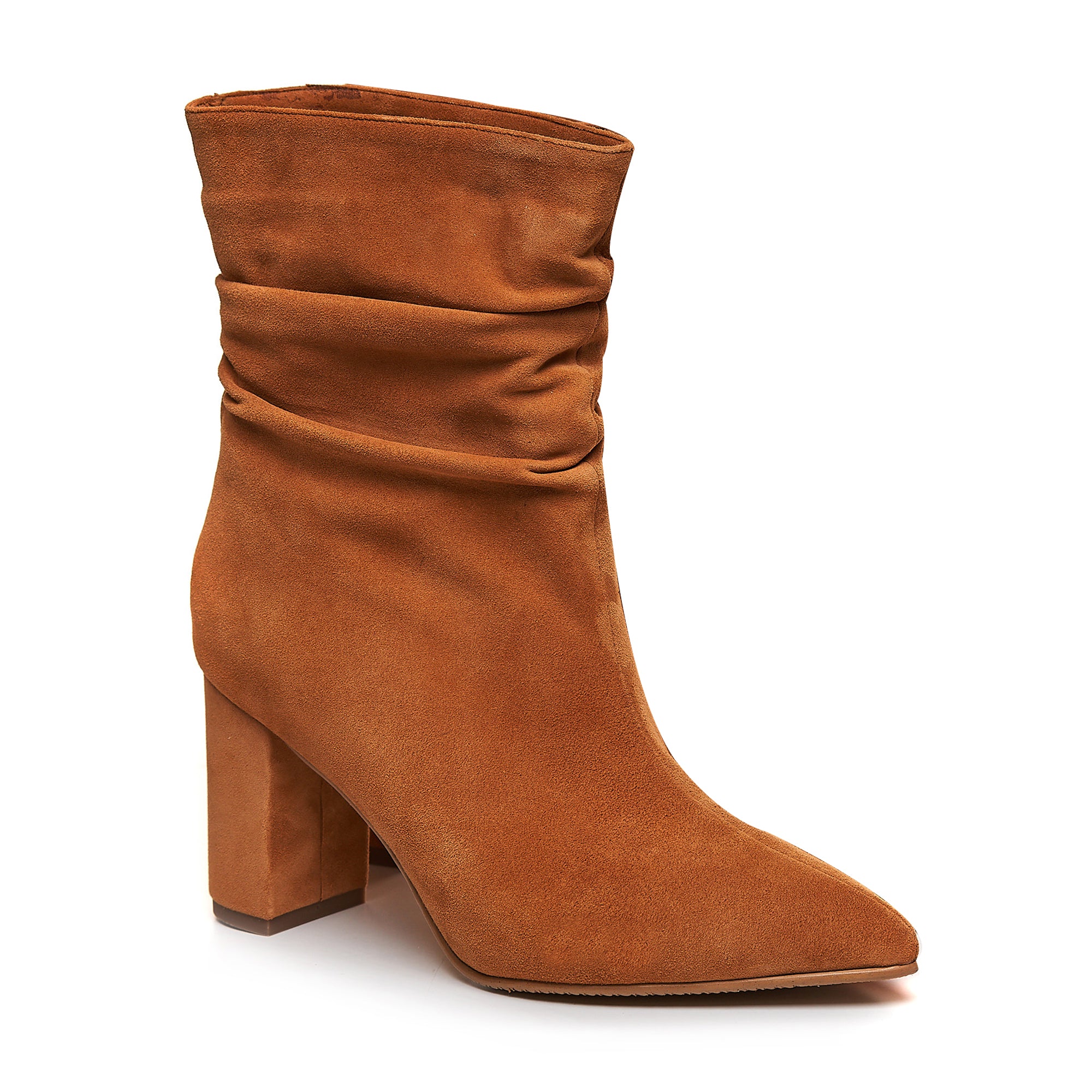 Botine Fronsate PIele Intoarsa Camel L23  - Orice Culoare